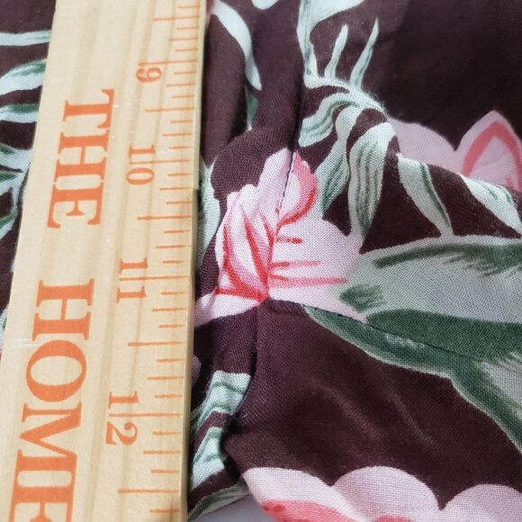 Soft Surroundings Floral Crop Pants Drawstring Tropical Vacation Womens Small - Picture 9 of 11